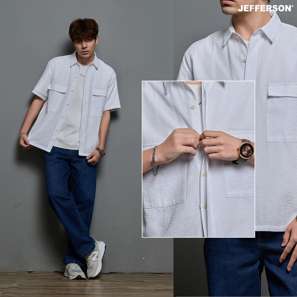 Jefferson Snow Quest Short Sleeves Oversize Shirt