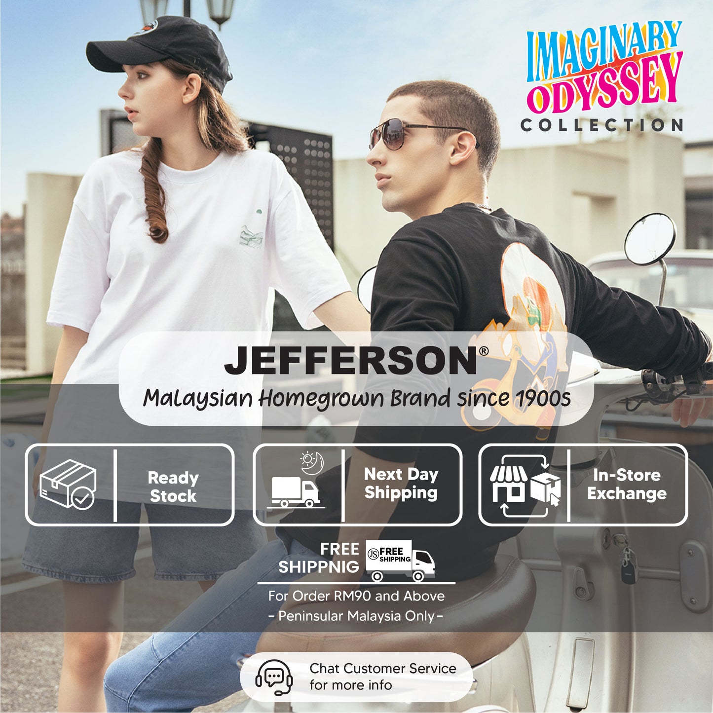 Jefferson Knee Ripped Denim Joggers