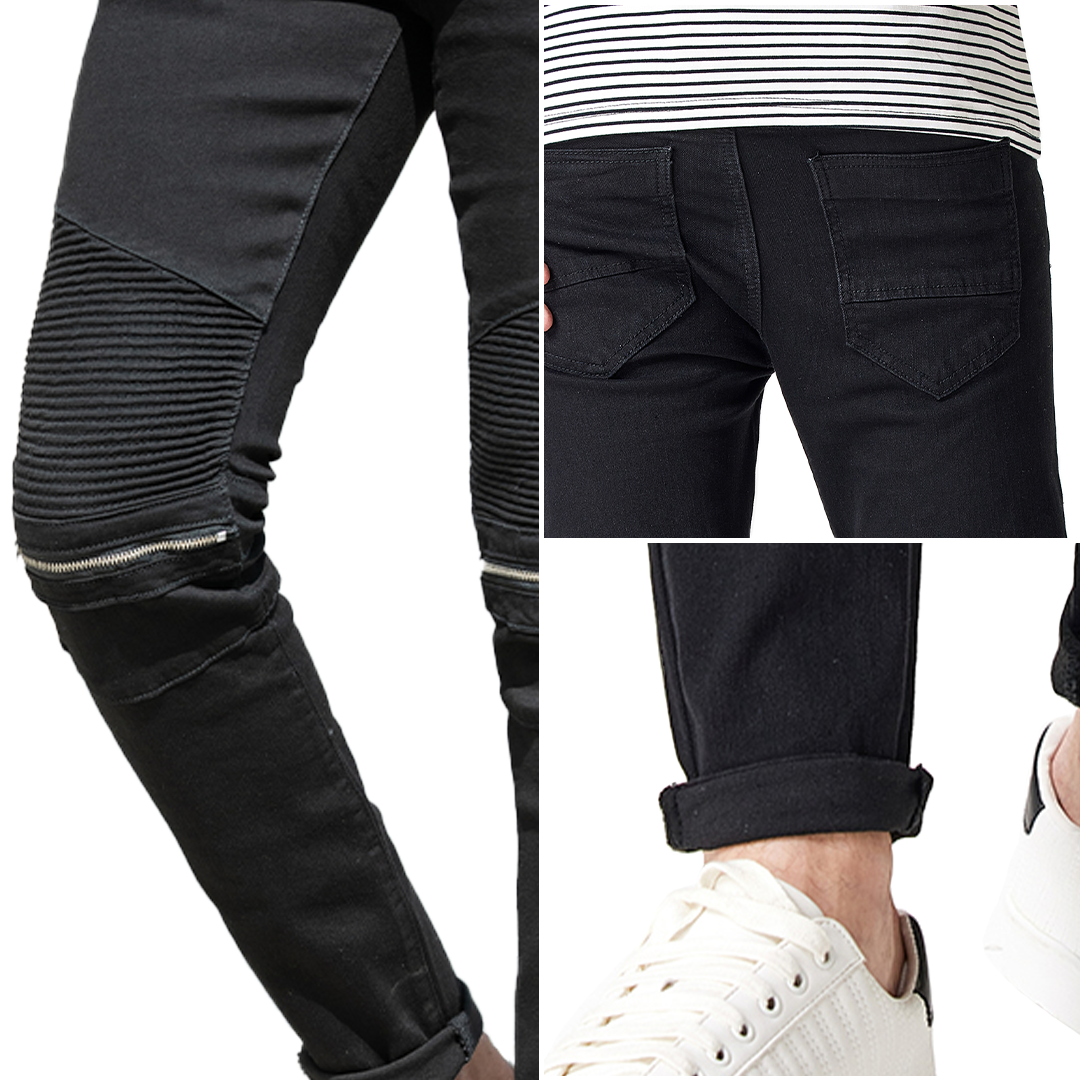 Jefferson Rebel Zipper Skinny Jeans Series
