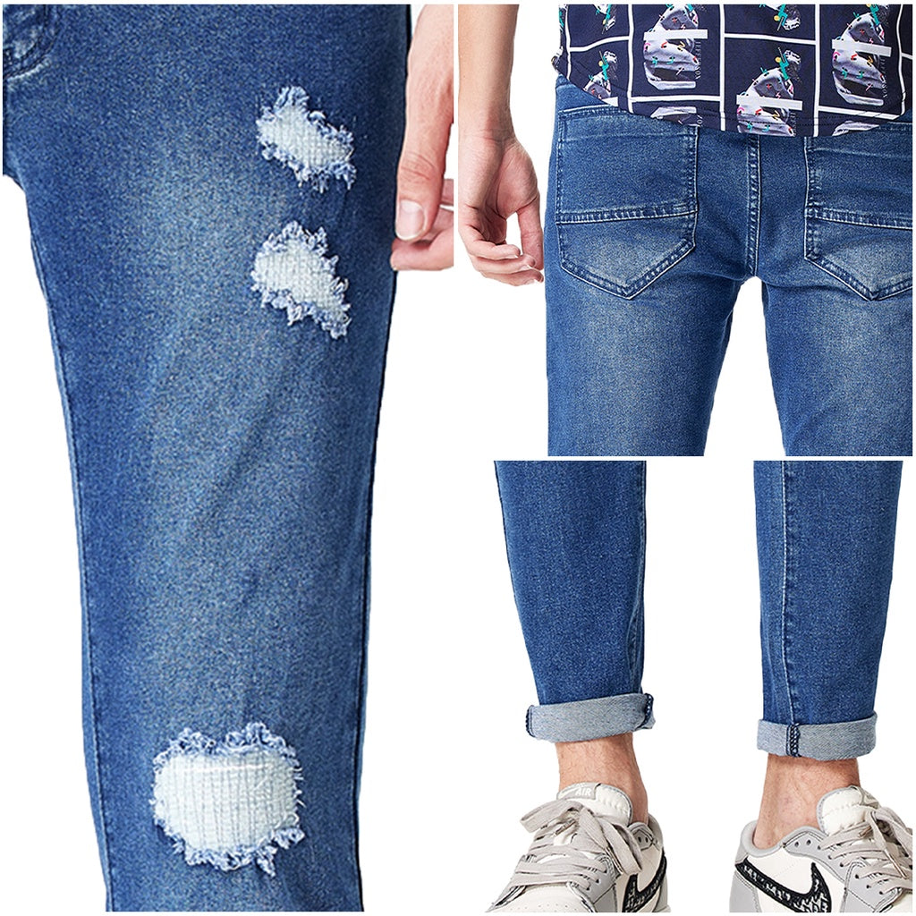 Jefferson Claw Patches Ripped Skinny Jeans