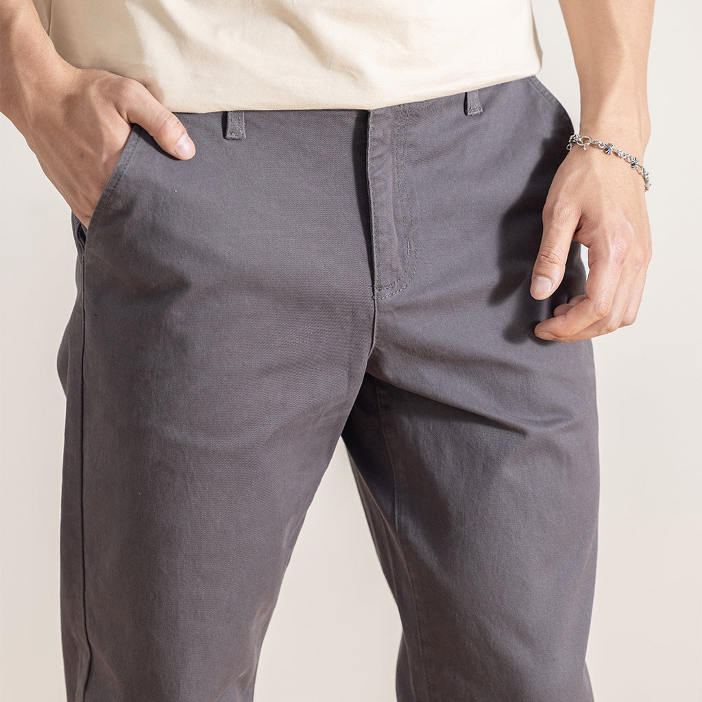 Jefferson Chino Long Pants Dark Grey