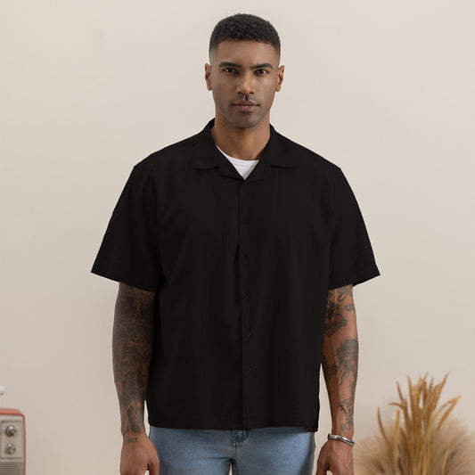 Jefferson Resort Shirt Short Sleeve Black