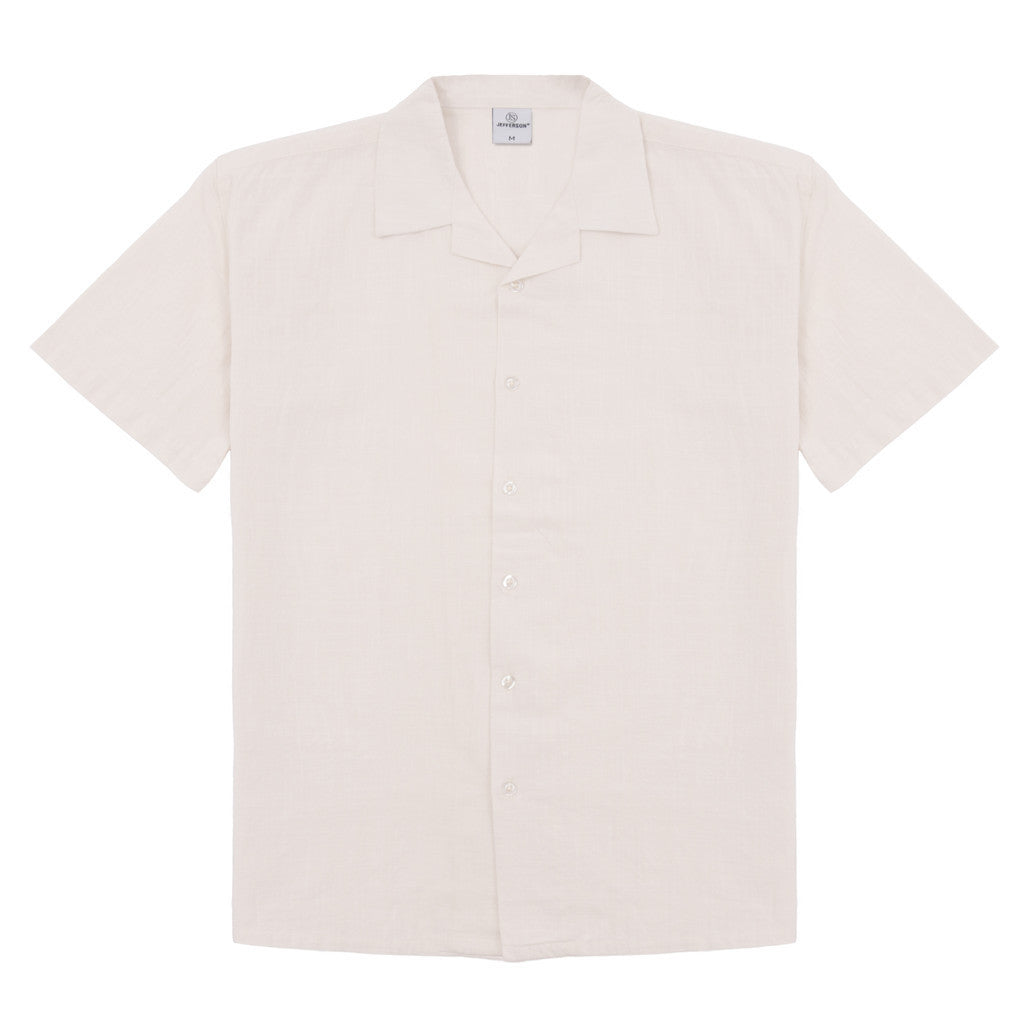 Jefferson Resort Shirt Short Sleeve Beige