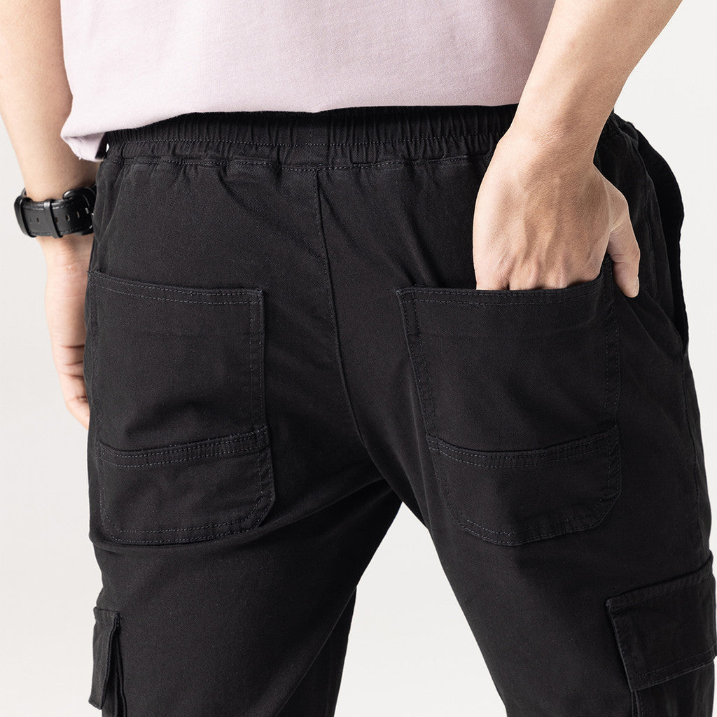 Jefferson Jogger Pants Cotton Material Black