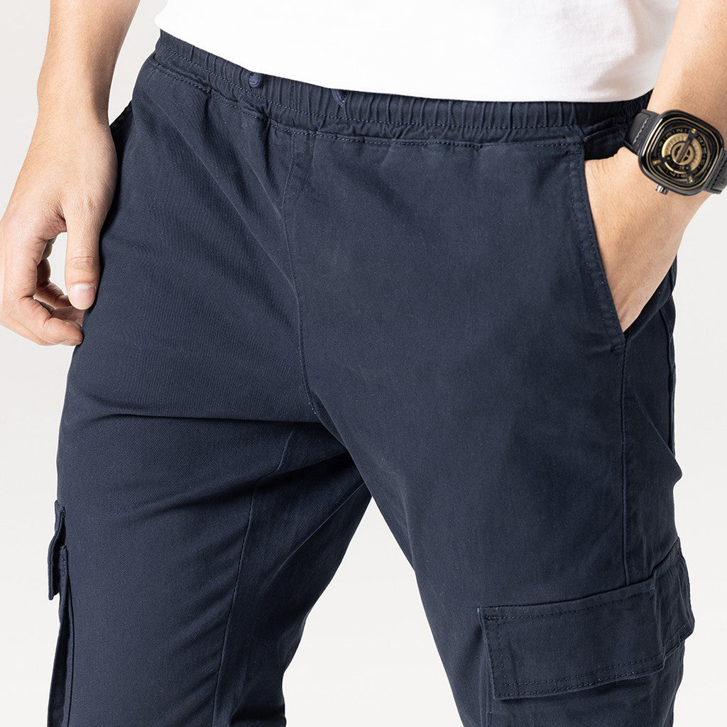 Jefferson Jogger Pants Cotton Material Dark Blue