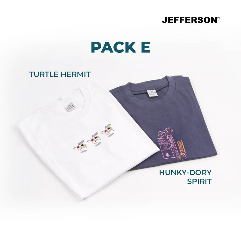 Jefferson Exclusive Pack of 2 Oversize Tee Series