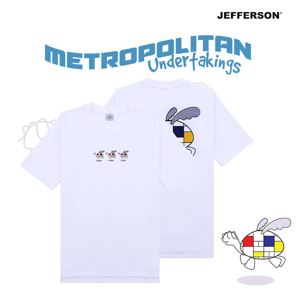 Jefferson MU Daily White Series Oversize Tee