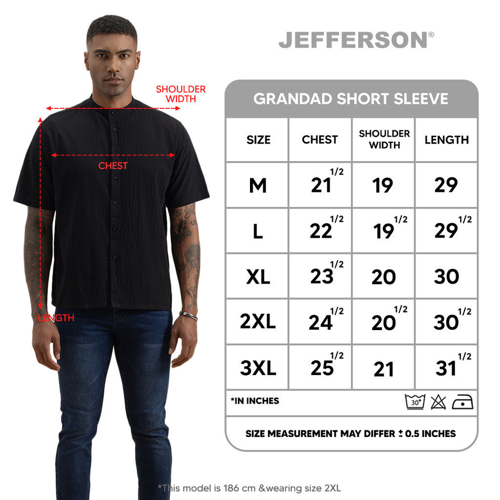 Jefferson Exclusive Set Grandad Short Sleeve Linen Series