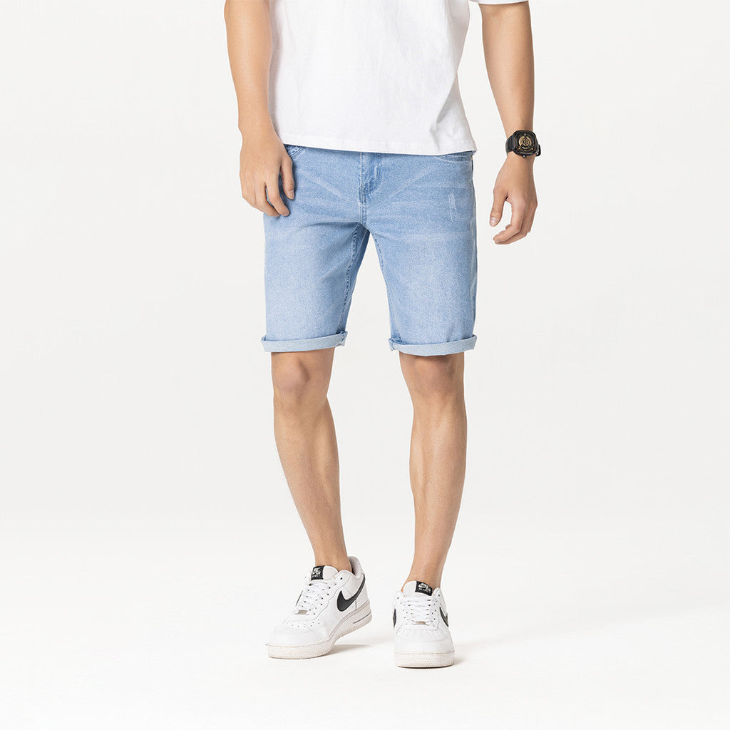 Jefferson Exclusive Set Washed Patches Denim Shorts Series