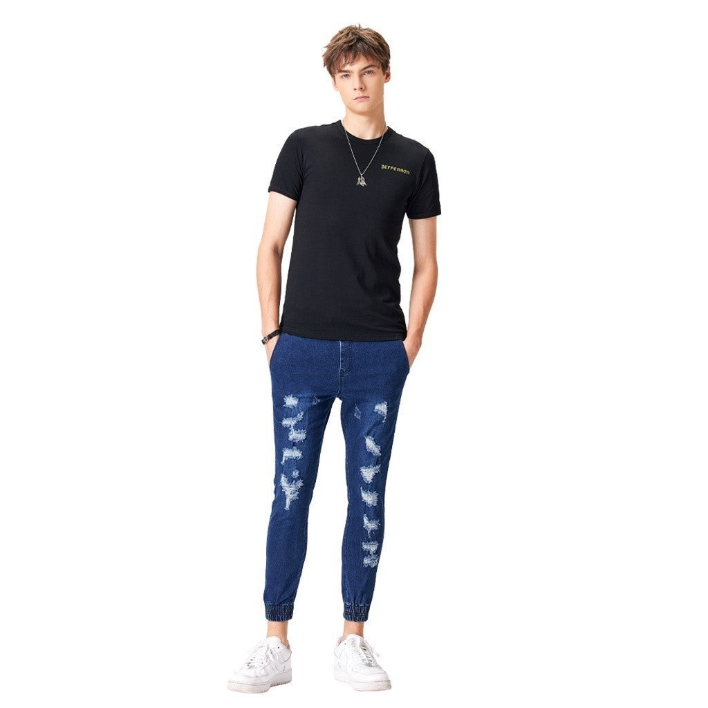 Jefferson Ripped Denim Joggers Series