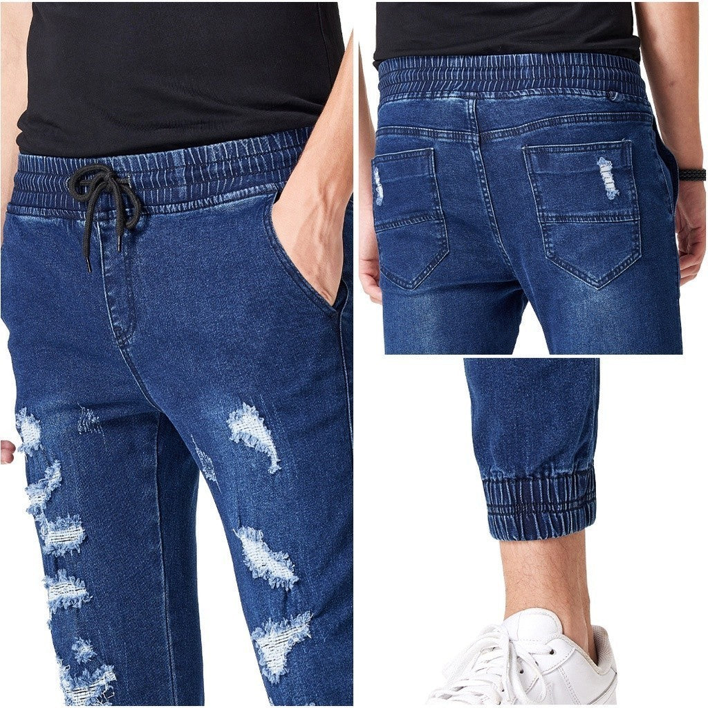 Jefferson Ripped Denim Joggers Series