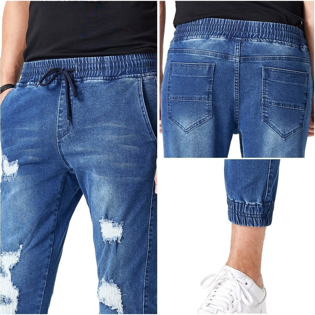 Jefferson Ripped Denim Joggers Series