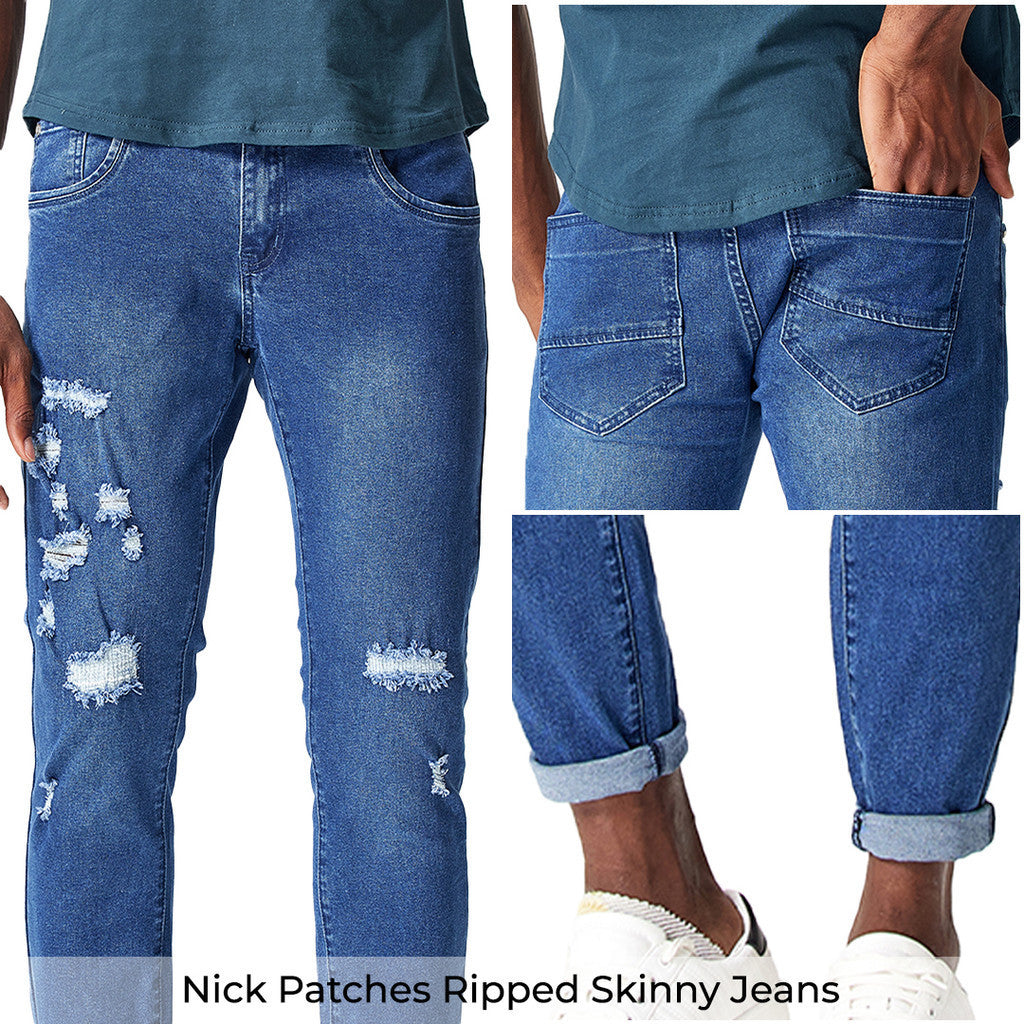 Jefferson Daily Ripped Skinny Jeans Series l