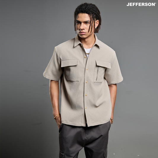 Jefferson Timeless Short Sleeve Oversize Shirt