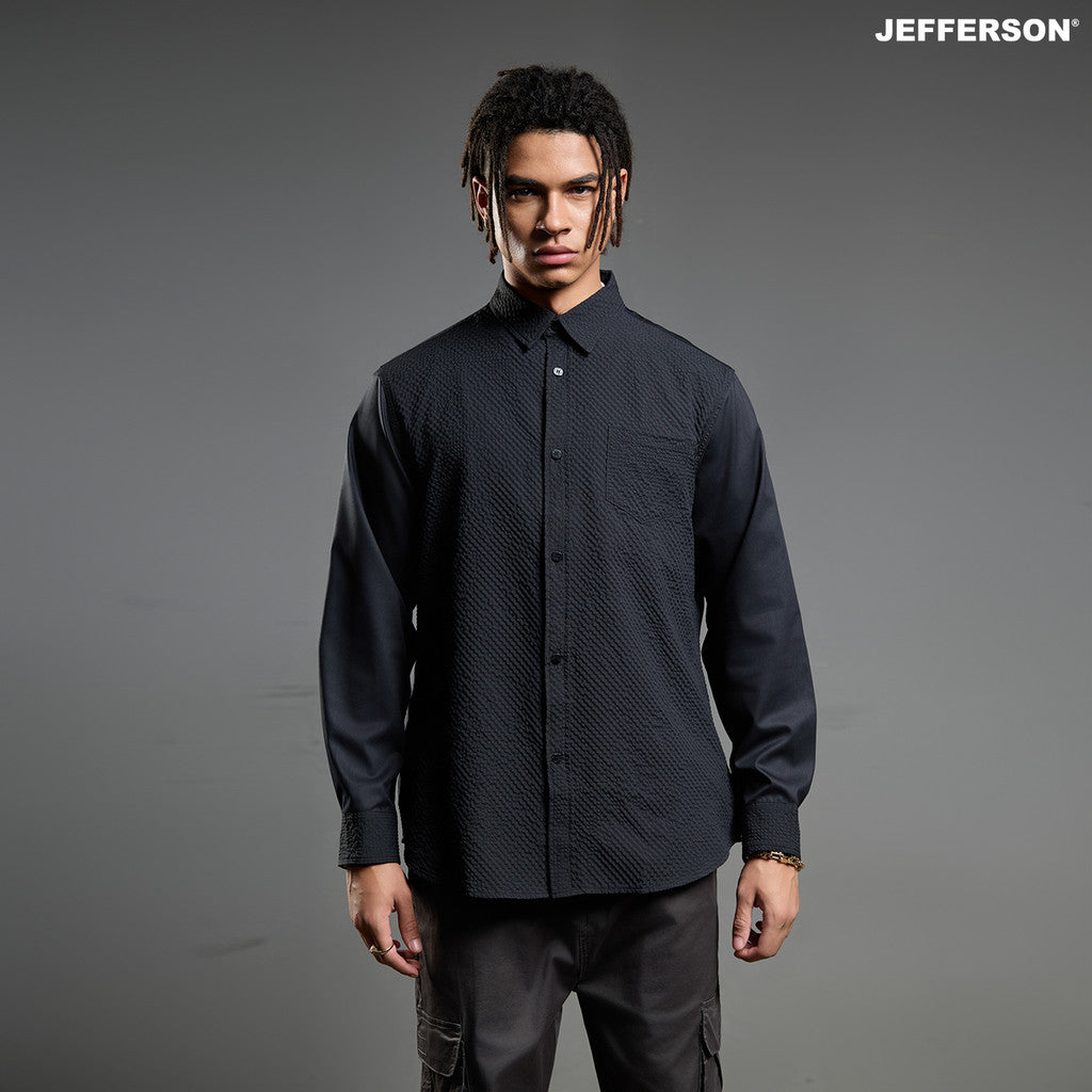 Jefferson Textured Long Sleeve Shirt