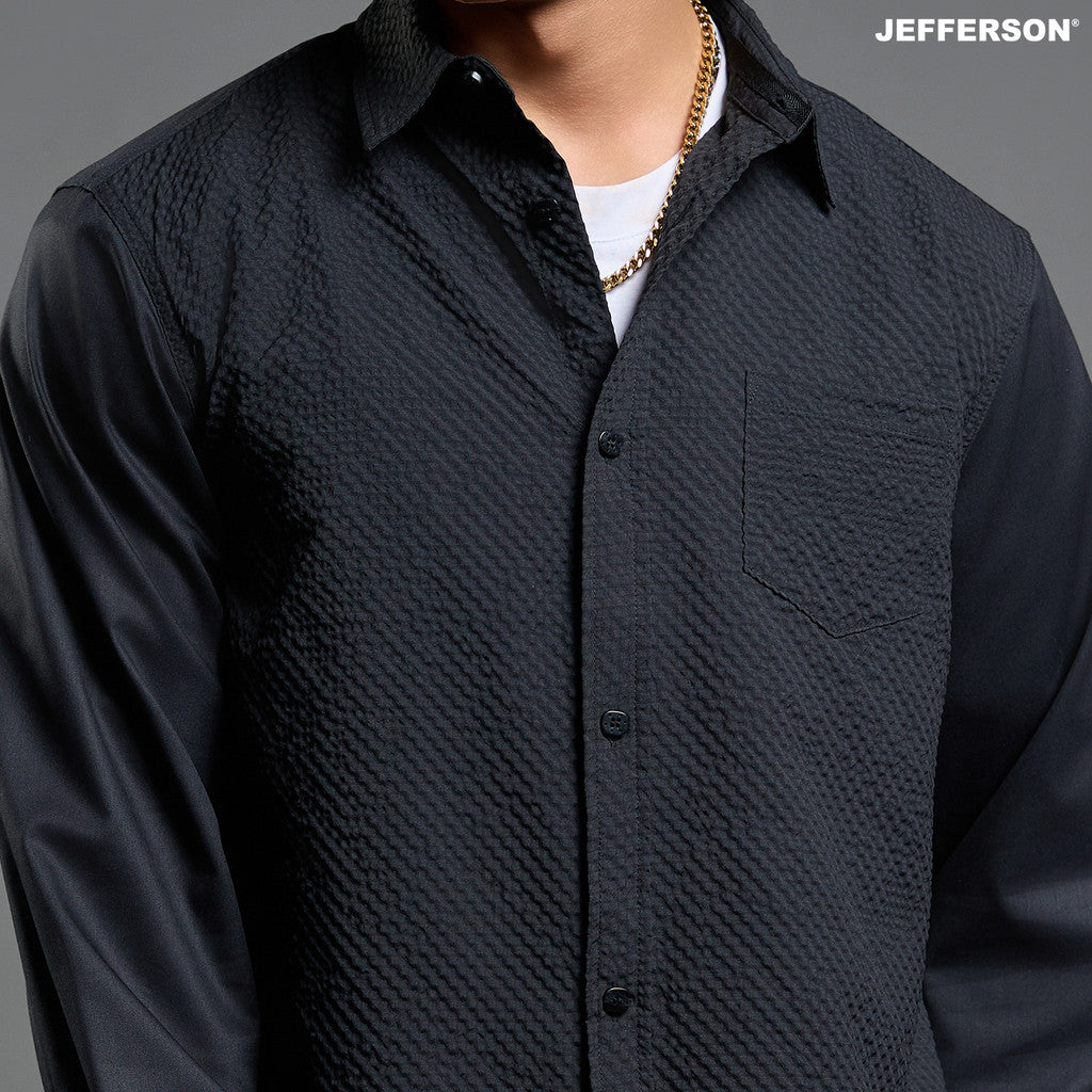 Jefferson Textured Long Sleeve Shirt