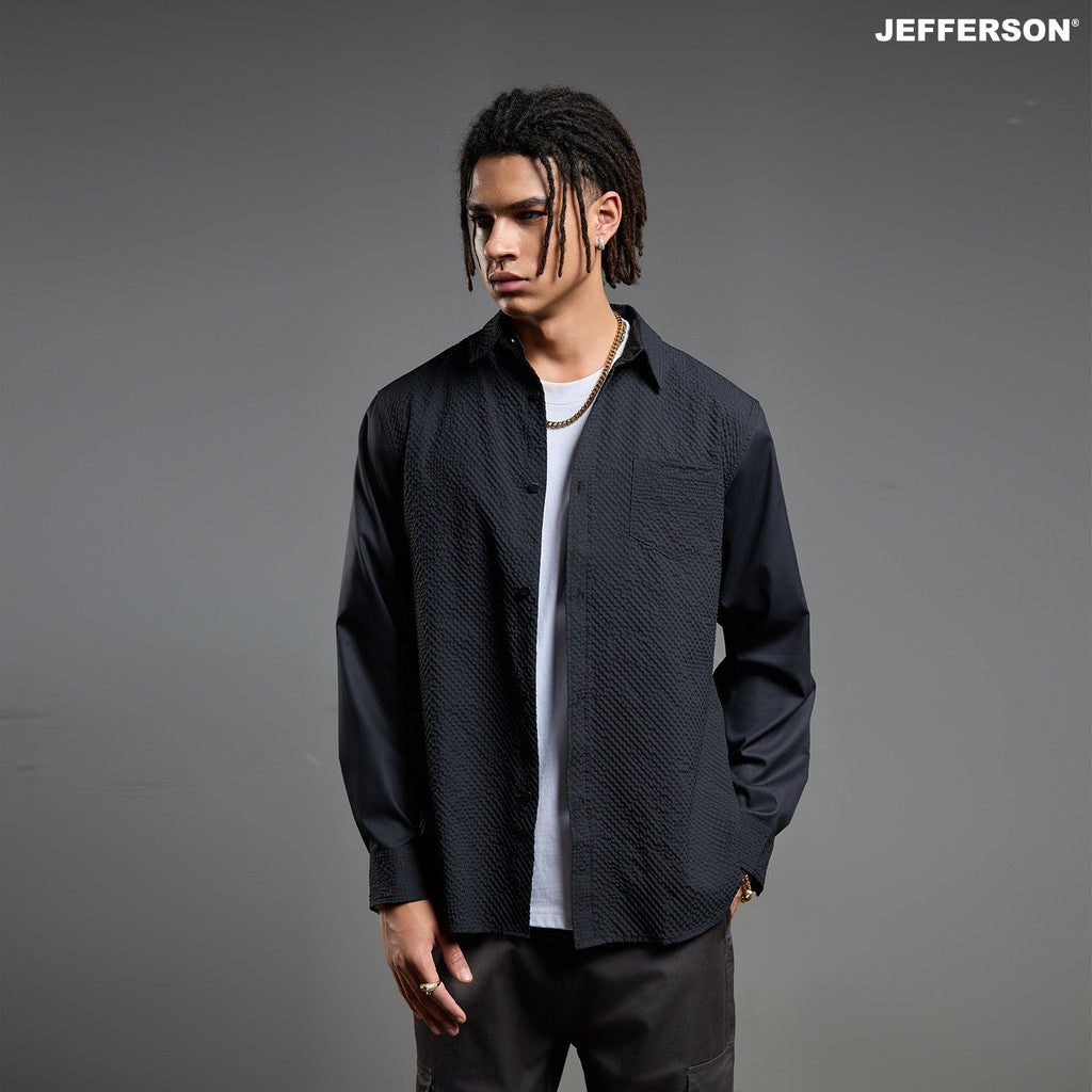 Jefferson Textured Long Sleeve Shirt