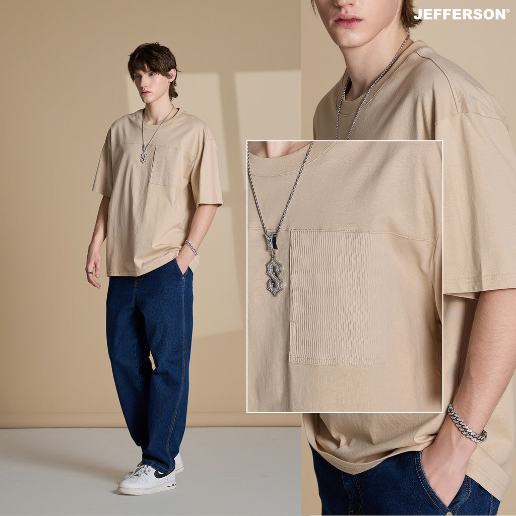 Jefferson Taupe Oversize Tee