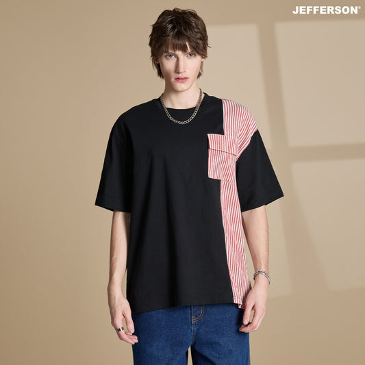 Jefferson Semi Stripe Oversize Tee