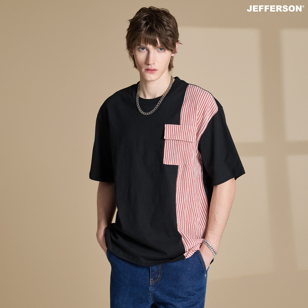 Jefferson Semi Stripe Oversize Tee